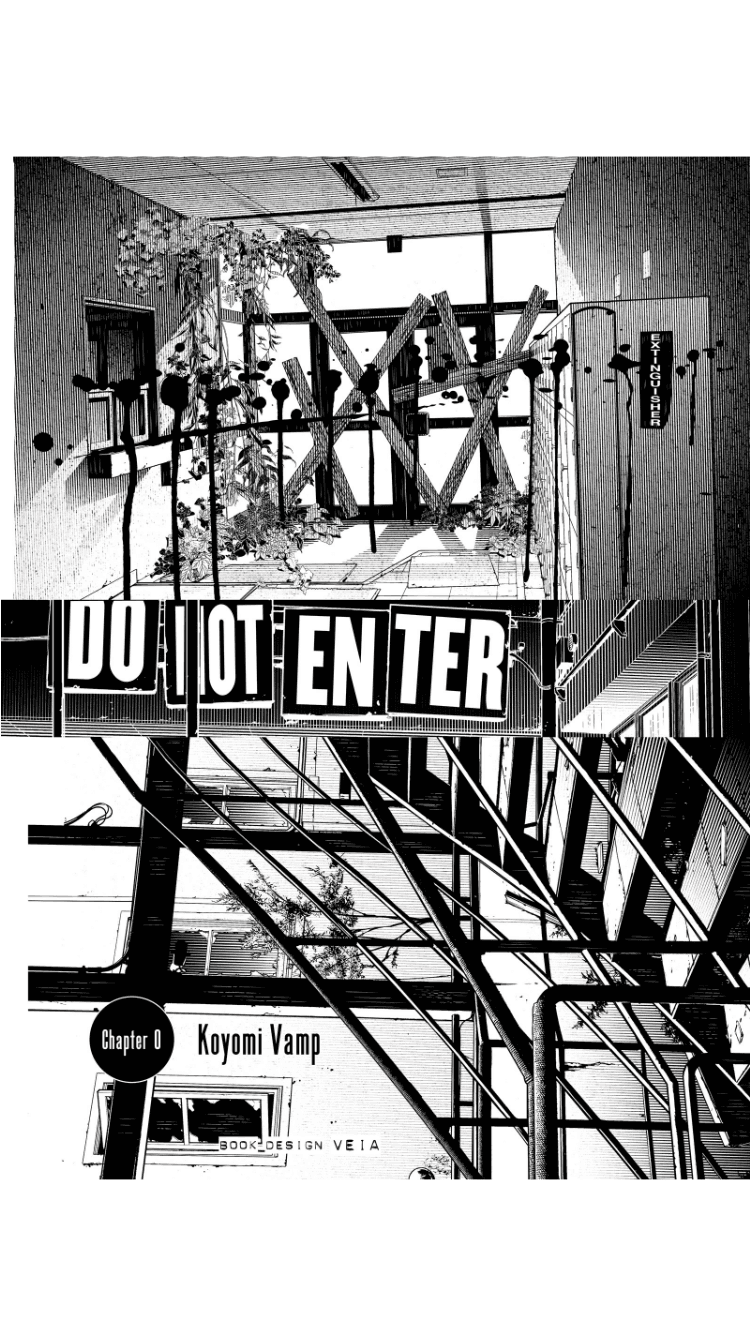 Black and white manga page open in the oboku reader